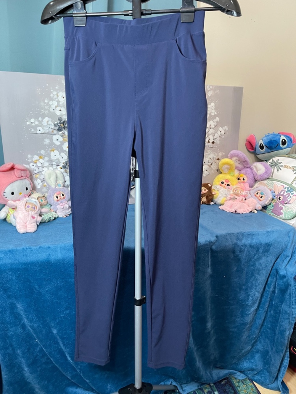 TAGOO Navy Blue Ponte-Style Leggings